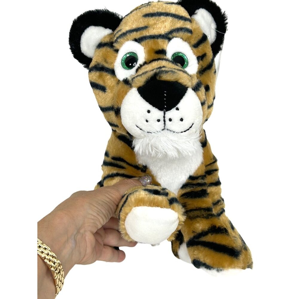 B.J. Toy Company Sitting Tiger Stuffed Animal Plush Toy 11” Tall 04/22 Ages 3+